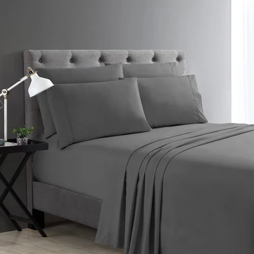 Vista 26 de Juego de sábanas Cathay Home Micro Caress lujoso, 90 g/m², 3 piezas, tamaño Twin, con 1 funda de almohada adicional, color Aqua