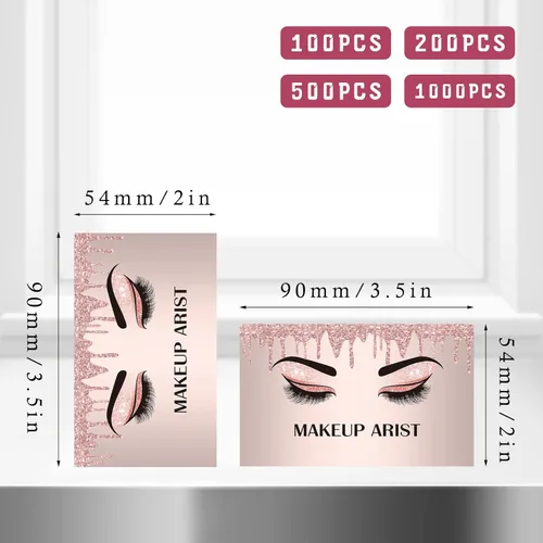 Vista 3 de Tarjetas de visita personalizadas con tu logotipo, tarjeta impresa personalizada para fotos de pequeñas empresas, frente y trasera, impermeable