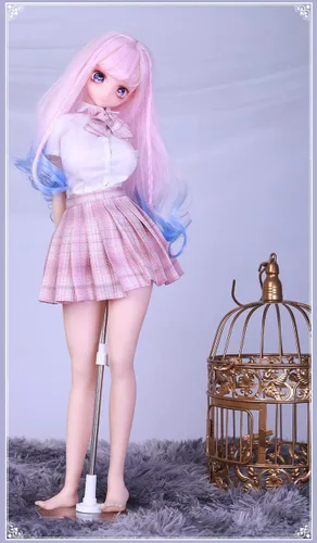 Vista 5 de Junying /MOZU Peach 1/5 Figuras de acción femeninas sin costuras material de silicona completo, Jydoll 23.6 in figura femenina flexible muñecas