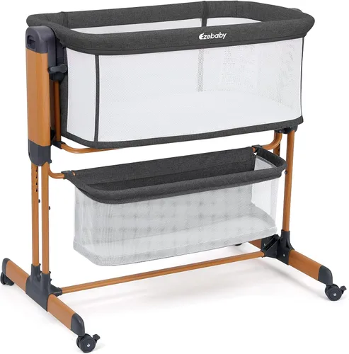 Vista 10 de Ezebaby Cuna mecedora 3 en 1, moisés estable y seguro Beige