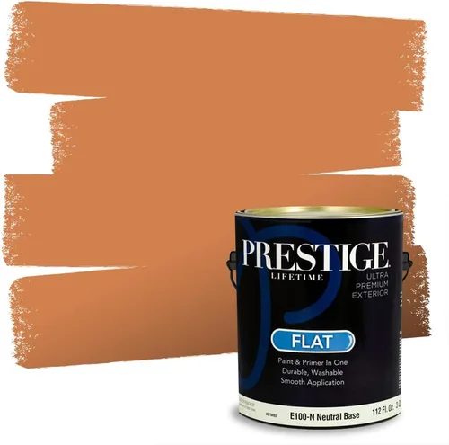 Vista 53 de PRESTIGE Pintura exterior e imprimación en uno, bronceado Aberdeen, plano, 1 galón