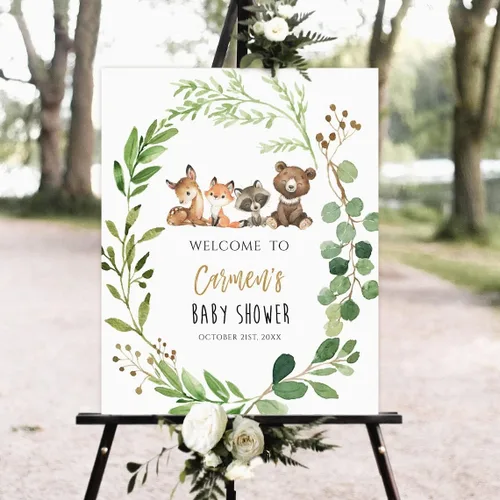 Vista 29 de Letrero de bienvenida de baby shower, cartel de bienvenida de baby shower, cartel de bienvenida de safari para baby shower, cartel de bienvenida