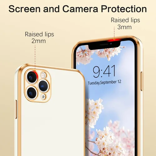 Vista 5 de VENINGO Funda para iPhone 11 Pro Max, funda protectora para iPhone 11 Pro Max, ajuste delgado, suave con pulsera ajustable, resistente a