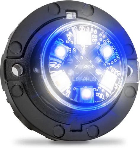 Vista 22 de Lamphus SnakeEye III - Luz estroboscópica de posición oculta [SAE Clase 1] [IP67 Impermeable] [72 Modos de flash] [Función TBT] Luces de advertencia