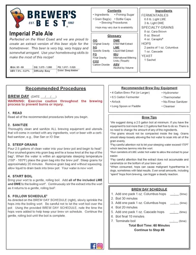 Vista 5 de Brewers Best Imperial Pale Ale - Kit de ingredientes de cerveza