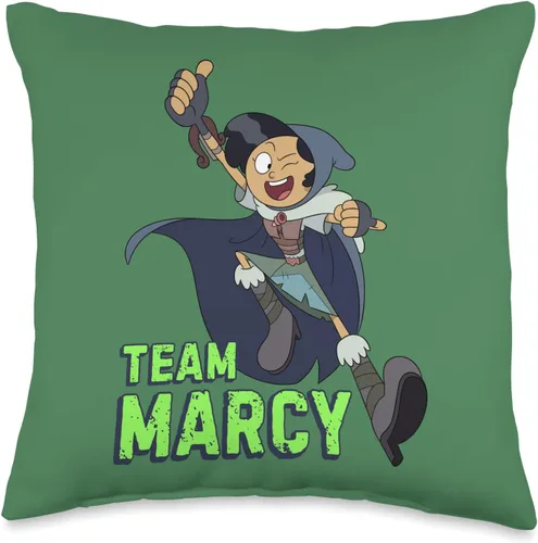 Vista 5 de Disney Channel Amphibia Team Marcy - Almohada de 18.0 x 18.0 in, multicolor
