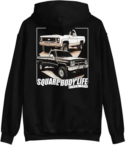 Vista 8 de Aggressive Thread SBL Chevy Square Body Hoodie Sweatshirt