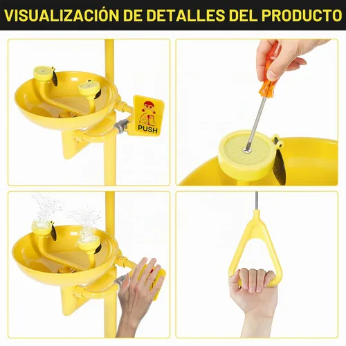 Vista 7 de Lukar - Estación de lavado de ojos con ducha de emergencia