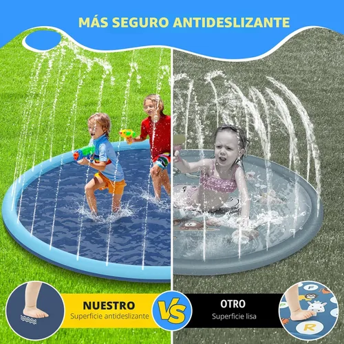 Vista 2 de Alfombrilla antideslizante para niños y perros, alfombra de juego extra grande de 80 pulgadas, juguetes de piscina para perros, piscina