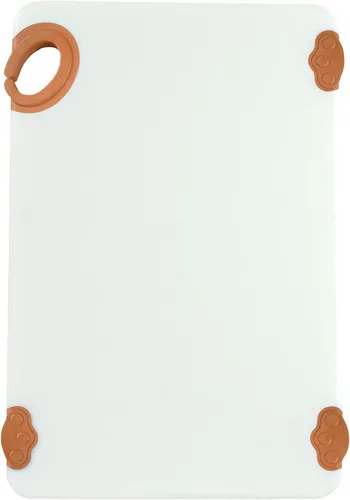 Vista 25 de Winco Tabla de cortar antideslizante con gancho, 12" x 18" x 1/2", Azul