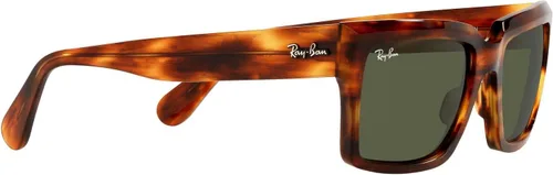 Vista 9 de Ray-Ban Rb2191 Inverness Gafas de sol rectangulares, Rayas HabanaVerde
