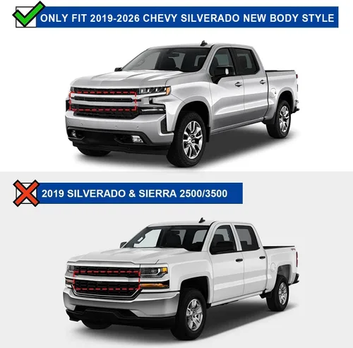 Vista 3 de Estribos de 6 pulgadas compatibles con Chevy Silverado/GMC Sierra 1500 2019-2026, Silverado/Sierra 2500HD 3500HD 2019-2026 Crew Cab