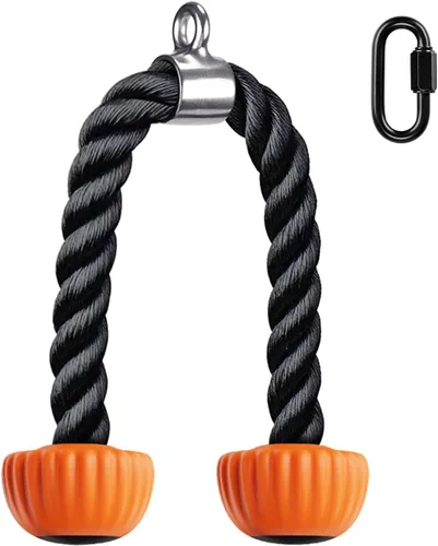 Vista 10 de SELEWARE Accesorios de máquinas de cable de barra recta giratoria para gimnasio, barra de tracción barra de presión con mango de goma