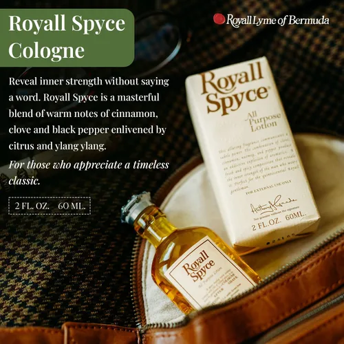 Vista 2 de ROYALL SPYCE, Colonia Heritage, fragancia cálida con especias – 2 oz Splash