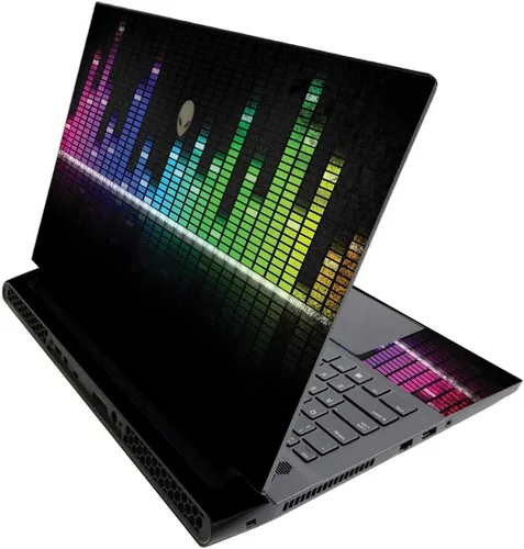 Vista 377 de MightySkins - Skin brillante con purpurina para Alienware M17 R3 (2020) y M17 R4 (2021) - Diversión de los años 90 Acabado duradero con purpurina