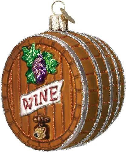 Vista 9 de Old World Christmas Napa Valley - Adorno de vidrio soplado para árbol de Navidad, decoración navideña hecha a mano, colección de bebidas para adultos