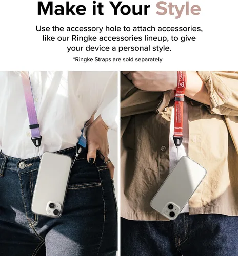 Vista 7 de Ringke Air - Funda compatible con iPhone 15 Plus, delgada, flexible, ligera, delgada, para mujeres y hombres, transparente