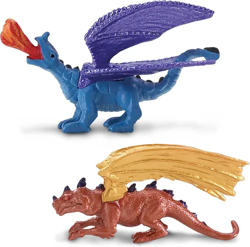 Vista 4 de Safari Ltd. Lair Of The Dragons Collection 1 Designer Toob - 6 figuras de dragón en miniatura para juegos temáticos de fantasía, niños, niñas