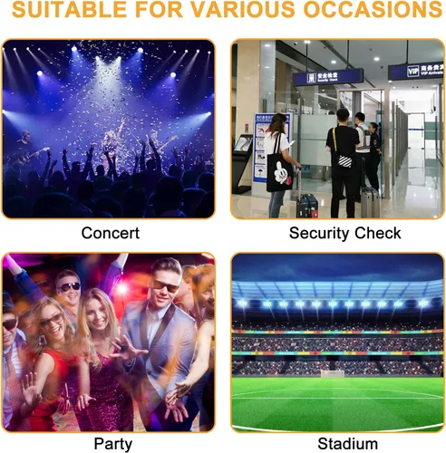 Vista 7 de Bolsa transparente para eventos en estadios bolsa transparente con correas ajustables para conciertos de trabajo, viajes, solo un bolsillo