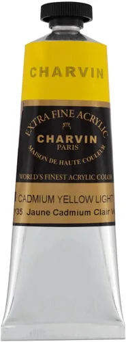 Vista 35 de Charvin Pintura acrílica profesional extrafina – verde absenta, tubo de 2.1 fl oz, pigmentos de triple fresado, resistente a la luz, pinturas
