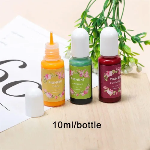 Vista 2 de Mezcla de resina epoxi UV de 0.3 fl oz, pigmento líquido, pigmento de resina colorante, secado rápido, manualidades, herramientas de fabricación