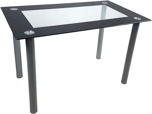 Vista 4 de lapday Juego de mesa de comedor de 5 piezas, mesa rectangular de vidrio templado de 42 pulgadas y 4 sillas de cuero con respaldo alto para desayuno