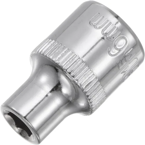 Vista 5 de uxcell 2pcs 3/8-inch Drive 0.236 in Cr-V 6-Point Zócalo poco profundo