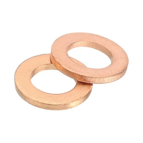 Vista 21 de uxcell Arandela plana M4, 36 piezas de arandelas planas de anillo de cobre de 8 mm DE 1 mm de espesor Junta de sello de metal para tornillos