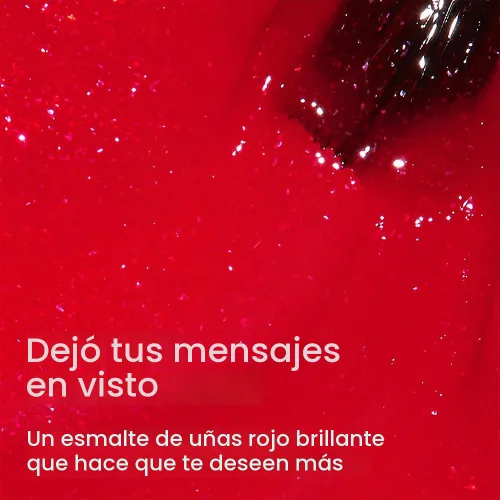 Vista 3 de OPI Nail Lacquer Nail Polish Opaque Bright Red Shimmer Chip Resistant Nail Polish Fast Drying, Streak Free