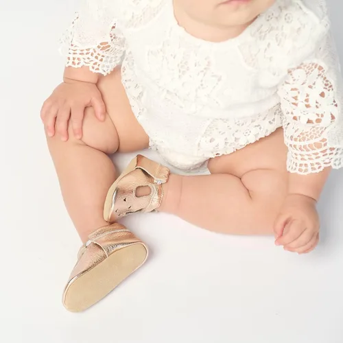 Vista 7 de BirdRock Baby Mary Jane - Mocasines para bebé de piel auténtica con suela suave para recién nacidos, bebés, infantes y niños pequeños.