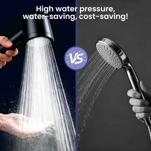 Vista 2 de Ion Drops Filtered Shower Head with Handheld, High Pressure Shower Heads with 3 Spray, Showerhead with Filters Hand held for Hard Water, Remove