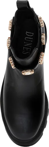 Vista 5 de CUSHIONAIRE Julie Chelsea - Botas para mujer con correa y espuma viscoelástica Negro