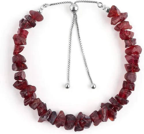 Vista 12 de OdrillionGems Natural Raw Gemstone & Rough Crystal Bolo Bracelet for Women