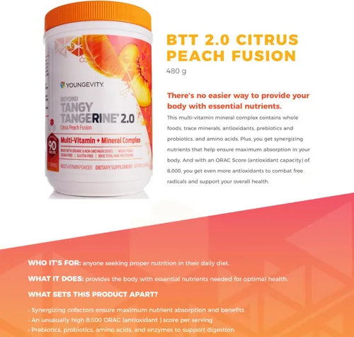 Vista 4 de Beyond Tangy Tangerine 2,0 (1 lb)