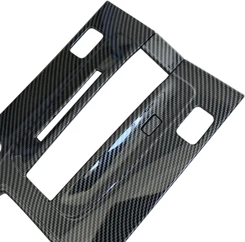 Vista 4 de ruihe Patrón de fibra de carbono para palanca de cambios de coche, panel de consola, cubierta de marco compatible con Honda Accord 2013 2014 2015