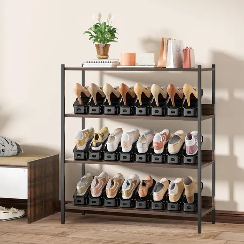 Vista 7 de Neprock Organizador de Ranuras para Zapatos, Organizador de Almacenamiento de Zapatos Estante para Zapatos para Organización de Closet, Organizador