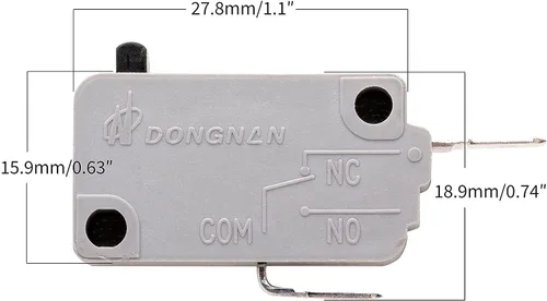 Vista 4 de KW3A - Interruptor de puerta para horno microondas, 16A, 125 V/250 V, interloc (2 normalmente abiertos y 1 normalmente cerrado) (paquete de 2)