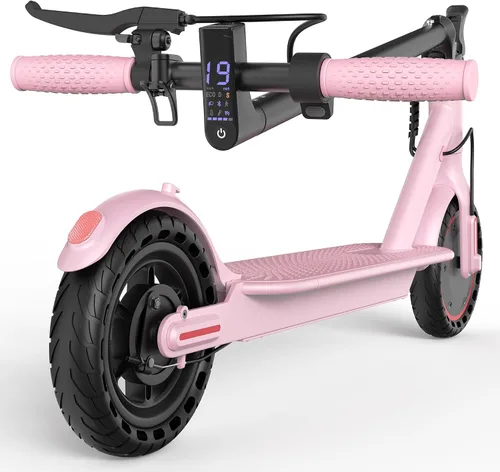 Vista 20 de Aovowheel Scooter eléctrico para adultos, plegable E Scooter Conmuting Púrpura-negro