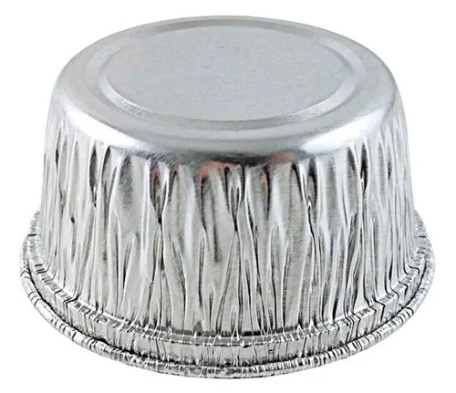 Vista 3 de Handi-Foil Taza de papel de aluminio de 4 onzas para ramekin para magdalenas, resistente (paquete de 50)