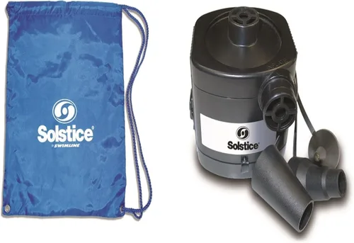 Vista 5 de Balsa inflable a rayas para piscina, sofá y sala de estar, 70 pulgadas, color blanco y azul