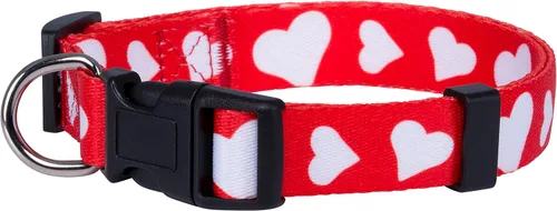 Vista 17 de Native Pup Collar de Perro con Bandera Americana - Rojo, Blanco y Azul - Collares Patrióticos para el 4 de Julio, EE.UU. - Ajustable para Perros