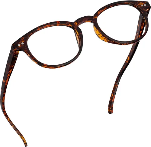 Vista 8 de Readerest Round Blue Light Reading Glasses - Computer Glasses w/Spring Hinges - UV Protection, Anti Glare & Eye Strain