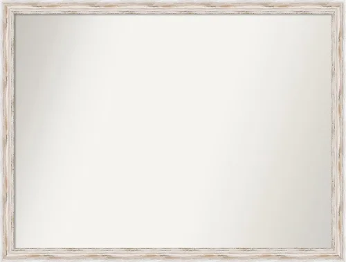 Vista 261 de Amanti Art Espejo personalizado, espejo de baño estrecho Alexandria White Wash, espejo de pared o espejo de tocador de baño sobre el fregadero