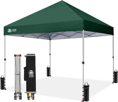 Vista 28 de CROWN SHADES Toldo desplegable de 8 x 8 pulgadas, tienda de campaña de playa con instalación CenterLok de un empuje, parasol fácil para exteriores
