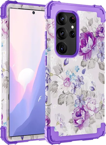 Vista 114 de Hocase Funda para Samsung Galaxy S26 Ultra, mandala beige