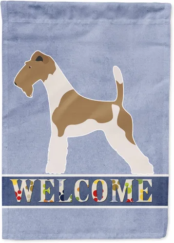 Vista 110 de Caroline's Treasures BB8334GF AIDI Bandera de jardín para perro de montaña del Atlas, bandera de buzón azul, bandera decorativa para patio exterior
