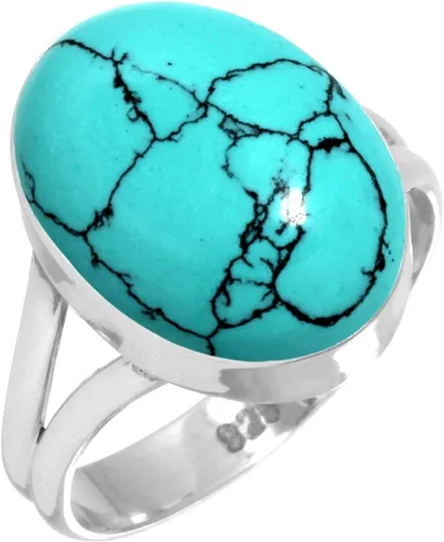 Vista 57 de Anillo hecho a mano de plata de ley 925 genuina grueso con piedras preciosas naturales ágata, cuarzo rosa, lapislázuli, ámbar ovalado, joyería