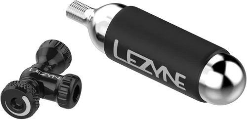 Vista 6 de LEZYNE Control Drive - Inflador de neumáticos de bicicleta de CO2, bomba de inflado de aluminio compatible con Presta & Schrader con válvula