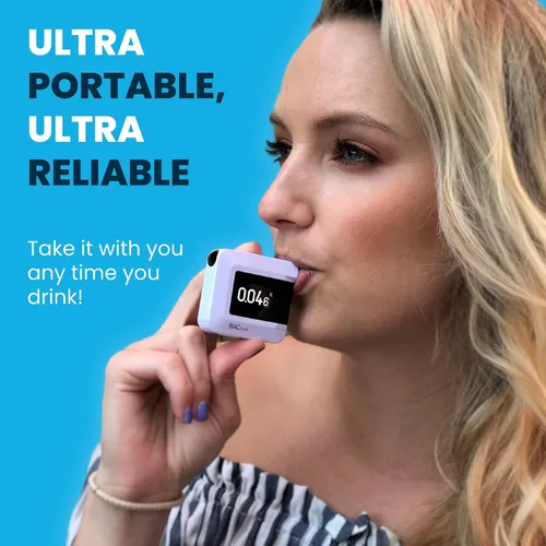 Vista 3 de BACtrack Alcoholímetro C8 Precisión de grado profesional Conectividad inalámbrica opcional para teléfonos inteligentes Compatible