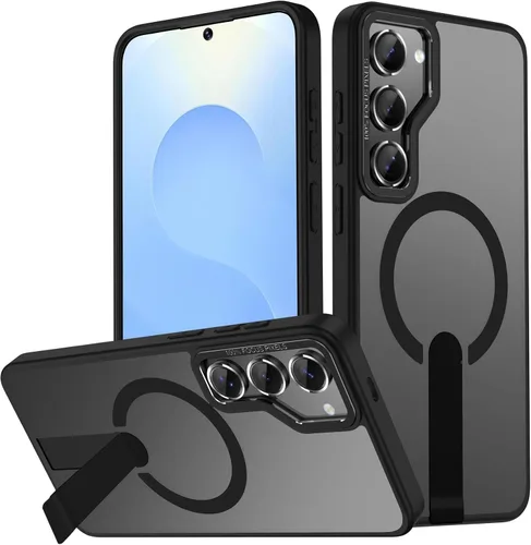 Vista 8 de Funda para Samsung Galaxy S24+ Plus [soporte integrado], compatible con carga inalámbrica MagSafe, [prueba de caídas de grado militar] Funda Azul